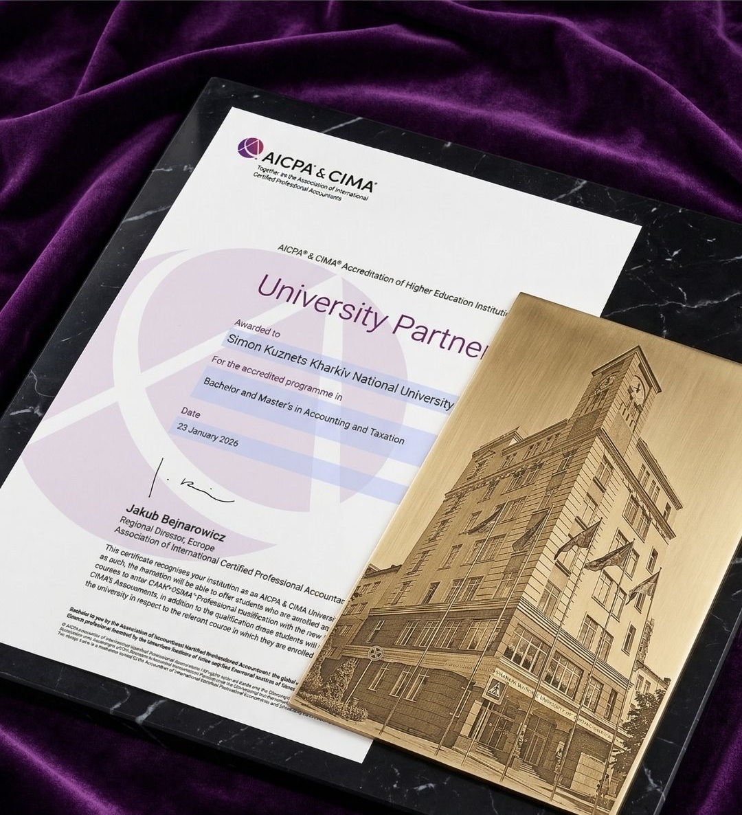 ХНЕУ ім. С. Кузнеця офіційний партнер AICPA-CIMA